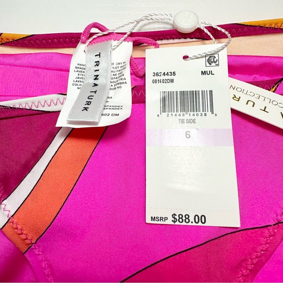 Trina Turk Vivid Vista Tie Side Bikini Bottoms - Picture 13 of 15